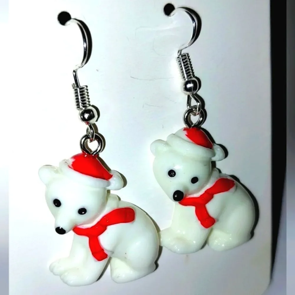 Super cute festive holiday earrings